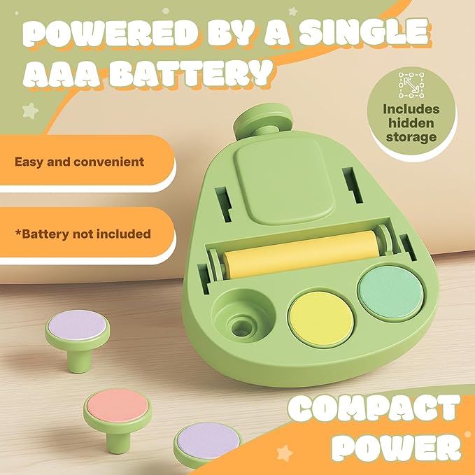 Electric Baby Nail Trimmer – Safe and Quiet Nail File for Infants and Kids, 6 Grinding Heads, Low Vibration & Gentle Power for The Care of Your Baby
