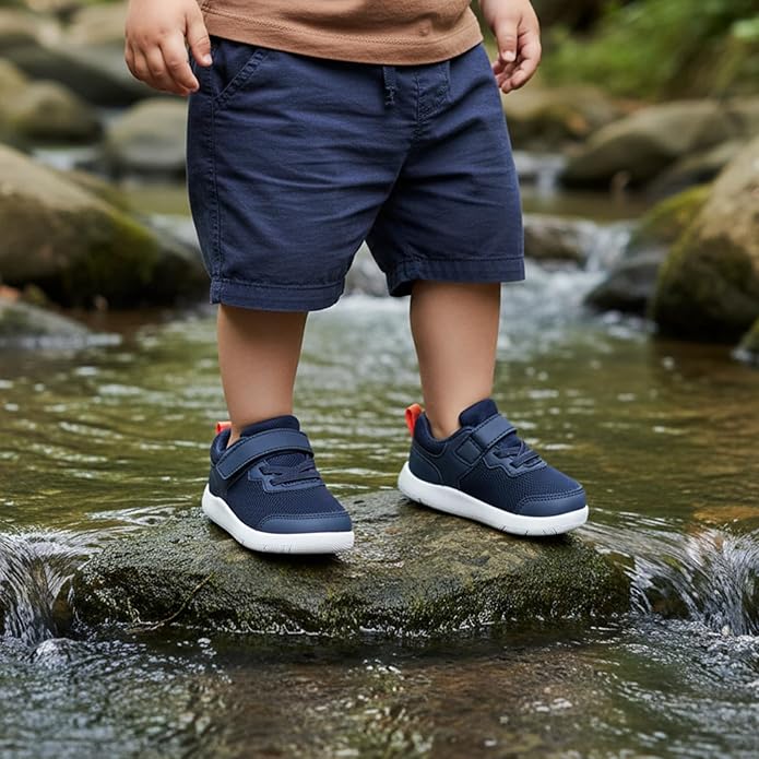 Wide Toe Box Toddler Shoes Baby First Walking Shoe Boys Girls Non-Slip Zero Drop Minimalist Tennis Sneakers