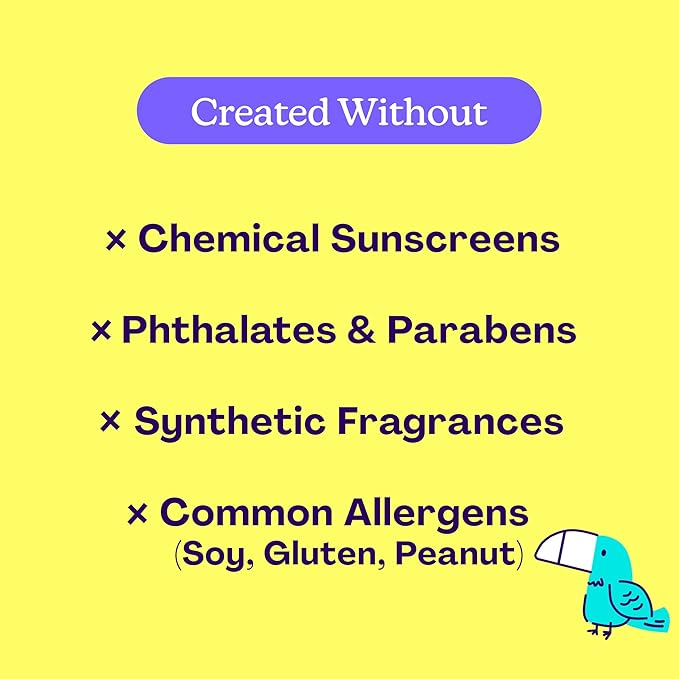 Hello Bello Mineral SPF 55 Sunscreen Lotion with Prebiotics, Water Resistant and Reef Friendly Sun Protection for Babies and Kids, 3 fl oz (Pack of 1)