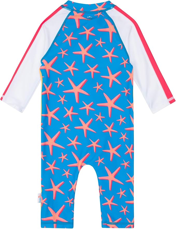 SwimZip Boys' Long-Sleeve UPF 50+ Swimsuit for Baby, Toddler, & Little Boys