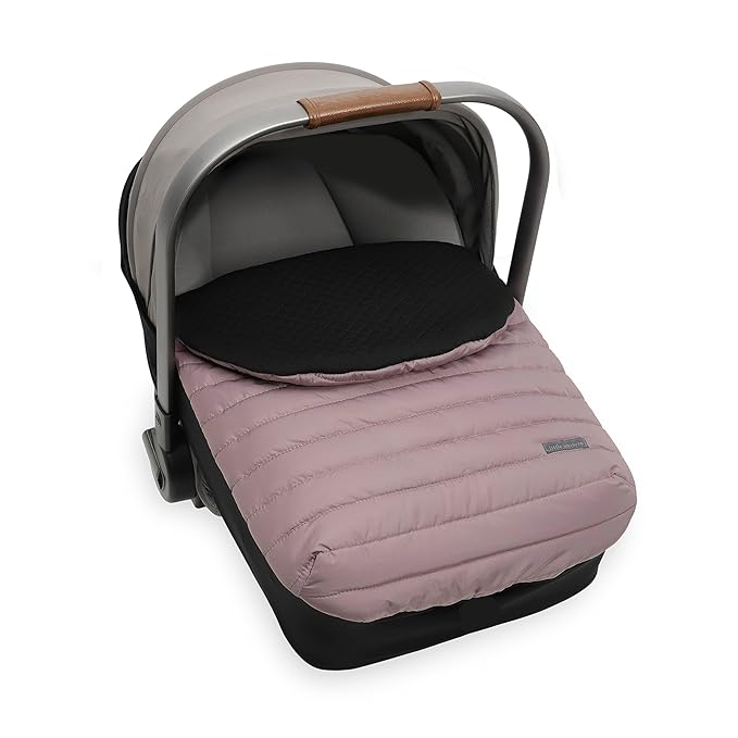 Little Unicorn Winter Car Seat Cover | Premium Insulated Fabric | Universal Fit & Easy to Install | Travel Bag Included (Mauve)