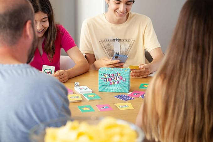 Hellofun! Oops I'm Singing Again! – Fast-Paced Music Trivia & Performance Party Game – Sing, Hum, Dance & Guess Songs – Fun for Teens & Adults – Ages 14+