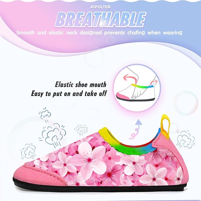 Baby Boys and Girls Swim Water Shoes Barefoot Aqua Socks Non-Slip for Beach Pool Toddler Kids