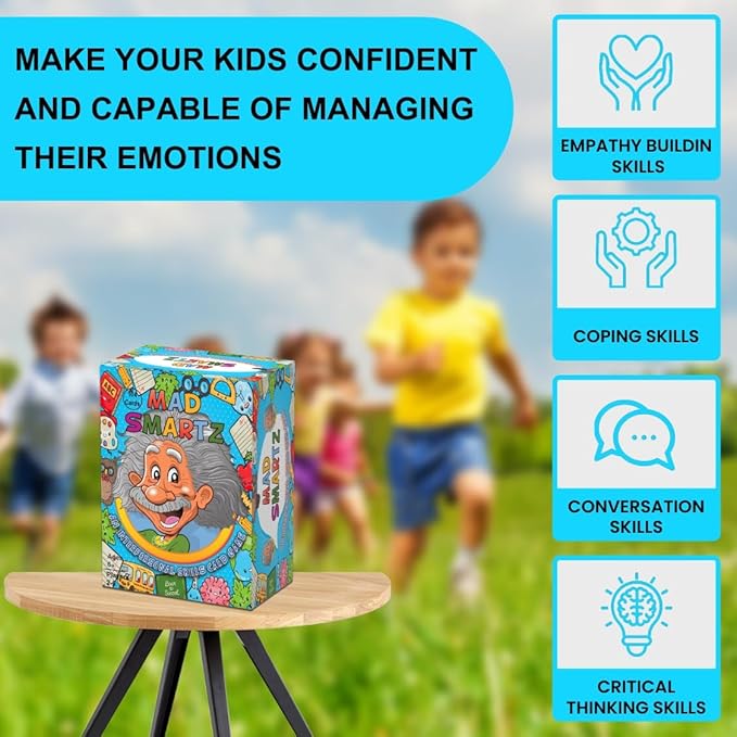 Thought-Spot Mad Smartz Anger Management & Social Skills Game for Kids & Teens | Impulse Control & CBT Tool for Emotional Regulation | for Home, School, or Therapy | Autism & ADHD Must-Have
