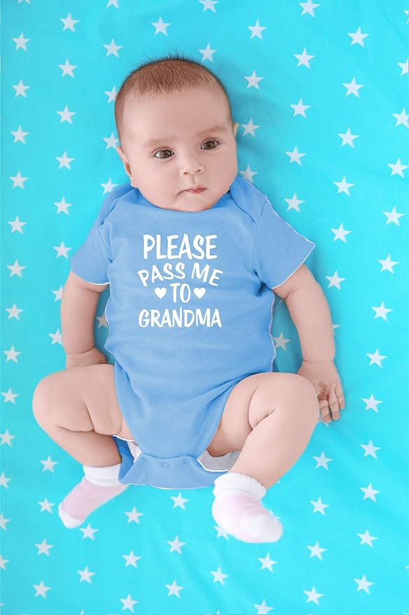 CBTwear Please Pass Me To Grandma Baby Bodysuit Funny Infant Outfit Cute Newborn Clothes Unisex Romper