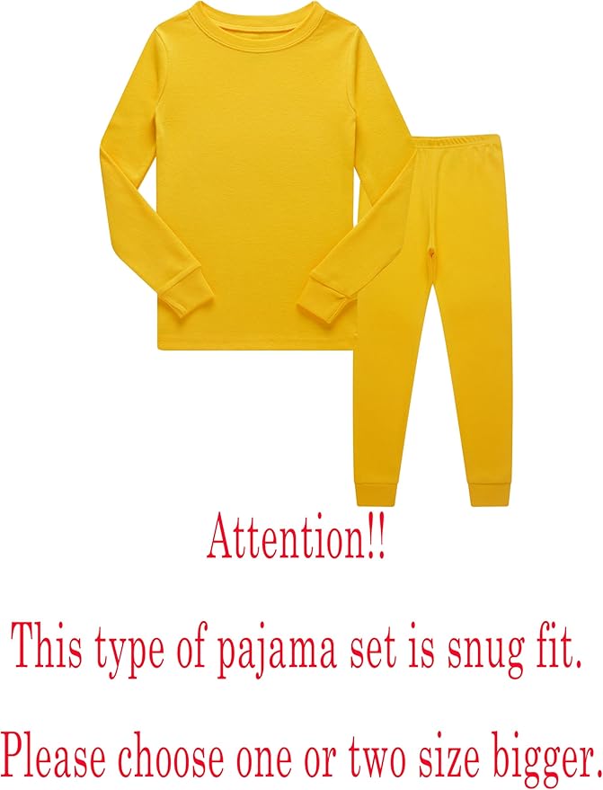 Family Feeling Little Big Boy Pajamas Sets 100% Cotton Pjs Kids Jammies