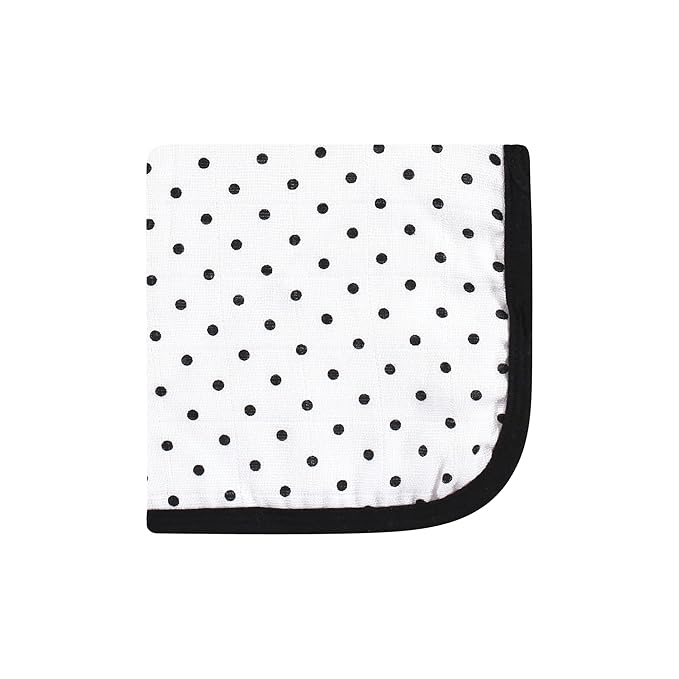Hudson Baby Unisex Baby Cotton Muslin Washcloths, Poppy Daisy, One Size