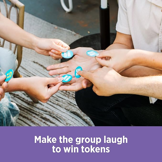 DSS Games You Laugh You're Out Game | Family Card Game for Adults, Kids & Teens | 125 Prompt Fun Cards for Game Nights & Parties Ages 14+