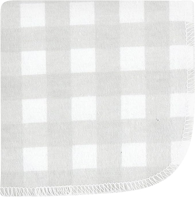 Hudson Baby Unisex Baby Flannel Washcloths, Neutral Woodland Pals 10Pk, One Size
