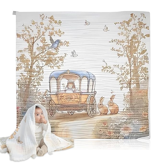 Baby Bath Towels, Super Soft Cotton Receiving Blanket for Baby's Delicate Skin,Swaddle Blanket for Newborns Toddlers Boy Girl,Baby Registry as Shower