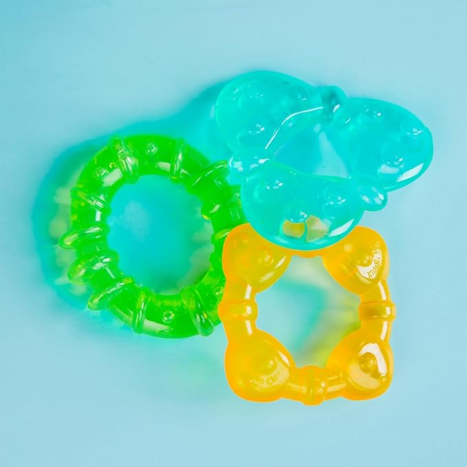 Bright Starts Chill & Teethe Water-Filled BPA-Free Baby Teething Toy, Ages 3 Months+ (Pack of 2)