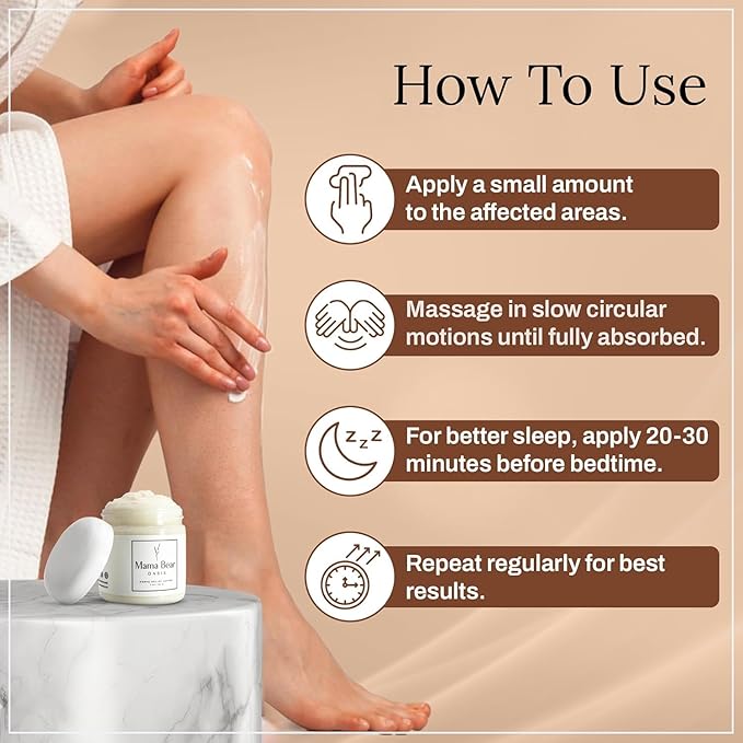 Mama Bear Oasis Lotion - Neuropathy Nerve Therapy & Relief Cream - Maximum Strength Relief Cream for Foot, Hands, Legs, Toes Includes Magnesium, Arnica, Vitamin B6, Aloe Vera, MSM (Pack of 6)