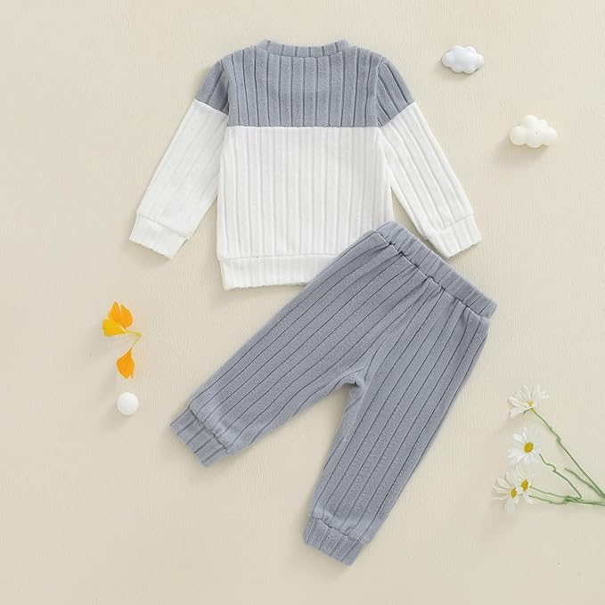 CIYCUIT Toddler Baby Boy Clothes Long Sleeve Sweatshirt Pants Set Fall Winter Outfits