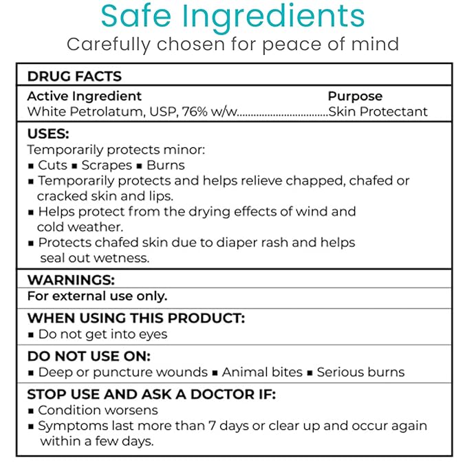 ViveCare A&D Ointment - Skin Protectant & Healing Lotion for Baby, Adult, Seniors - Soothing Cream for Diaper Rash Prevention, Skin Irritation, Burns, Cuts, Scrapes (15oz)
