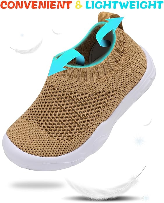 JOINFREE Toddler Boys Girls Sneaker Slip On Shoes Kids Lightweight Breathable Walking Shoes