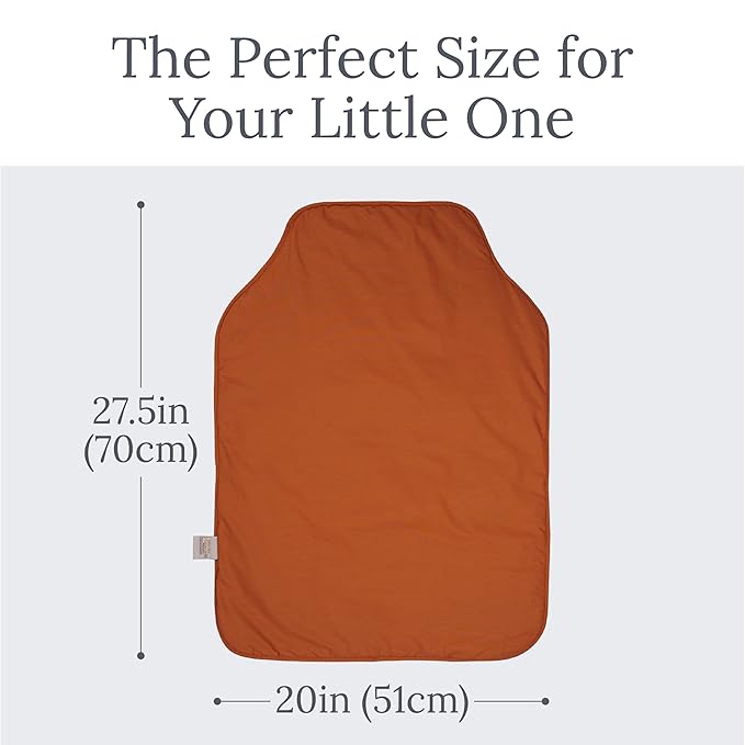 Natemia Portable Diaper Changing Pad - Rollable Portable Changing Pad for Diaper Bag & Travel - Soft Organic Cotton Percale Exterior - Baby Changing Mat, Foldable, Machine Washable - Baby Essentials