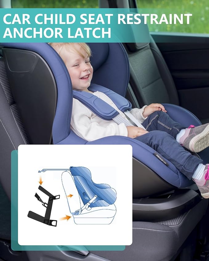Car Seat Latch Anchor Child Safety Seat Tether Kit Steel ISOFIX Latch Adapter for ISOFIX Interface Restraint Anchor Mounting Kit