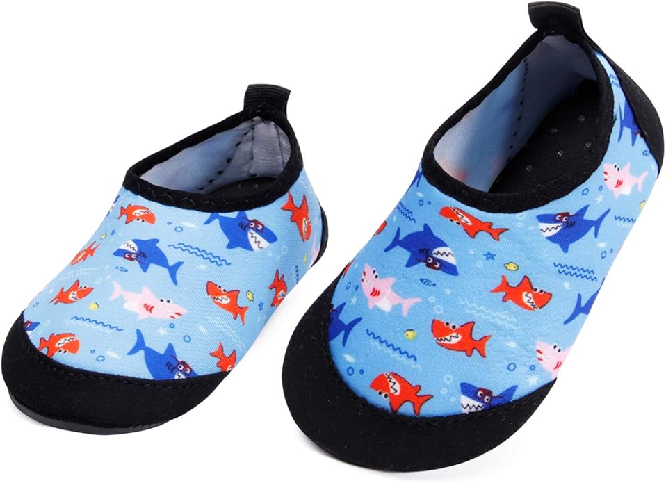 JIASUQI Baby Boys and Girls Barefoot Swim Water Skin Shoes Aqua Socks for Beach Swim Pool