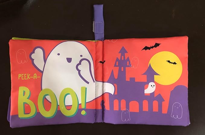 Baby Starters Magic Years Soft, Crinkle Activity Book with Teether, Tabs and Strap, 5 inches (Happy Halloween)