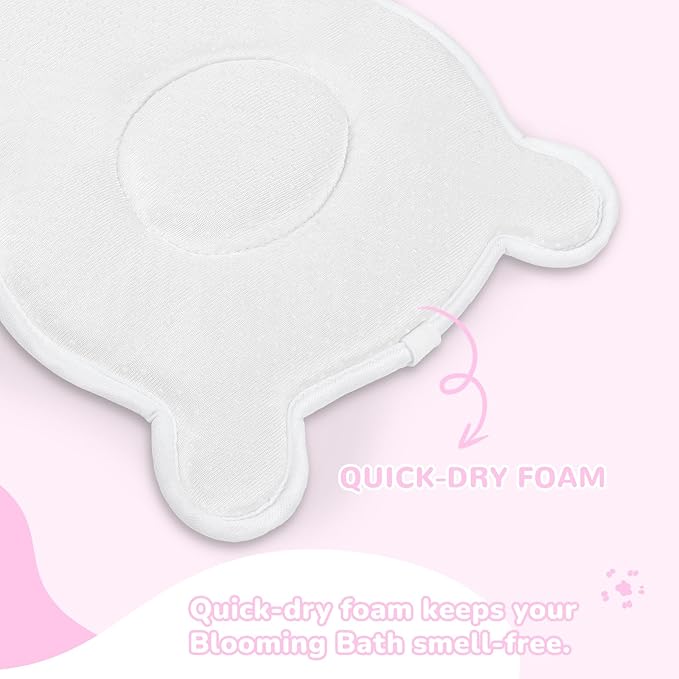 Baby Bath Pad - Original Washer-Safe Bear Seat for Newborns to Toddlers (0-6 Months+), Non-Slip Bathtub Mat, Essential Brown Bath Accessory