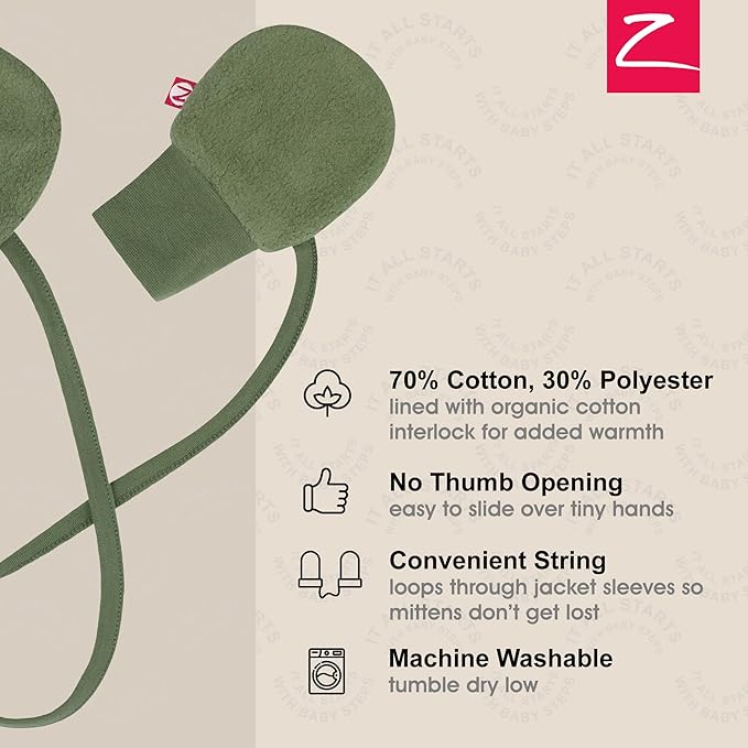Zutano baby-boys Fleece Mittens