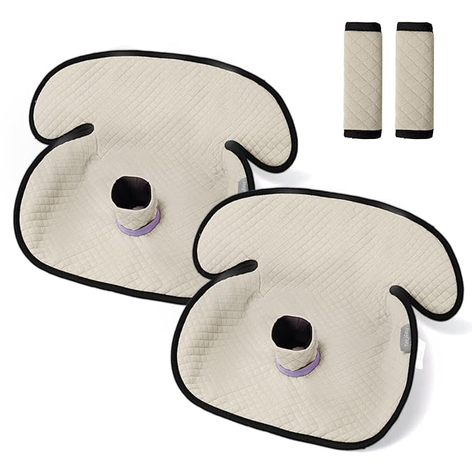 2 Pack Baby Potty Training Car Seat Protector, Waterproof Car Seat Liner for Potty Training Toilet, Baby Infant Toddler Piddle Pad Fits for Carseat, Stroller, Highchair - 2 Pack, Beige