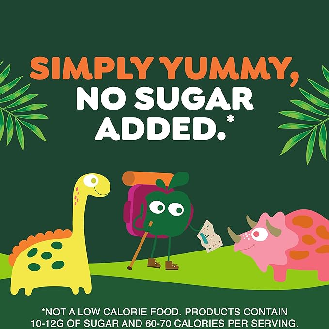 GoGo squeeZ Fruit & veggieZ Applesauce and Puree Variety Pack, Jurassic Pear, Roarrrr Berry & Prehistoric Peach, 3.2 oz (Pack of 20), Unsweetened Snacks for Kids, BPA Free Pouches