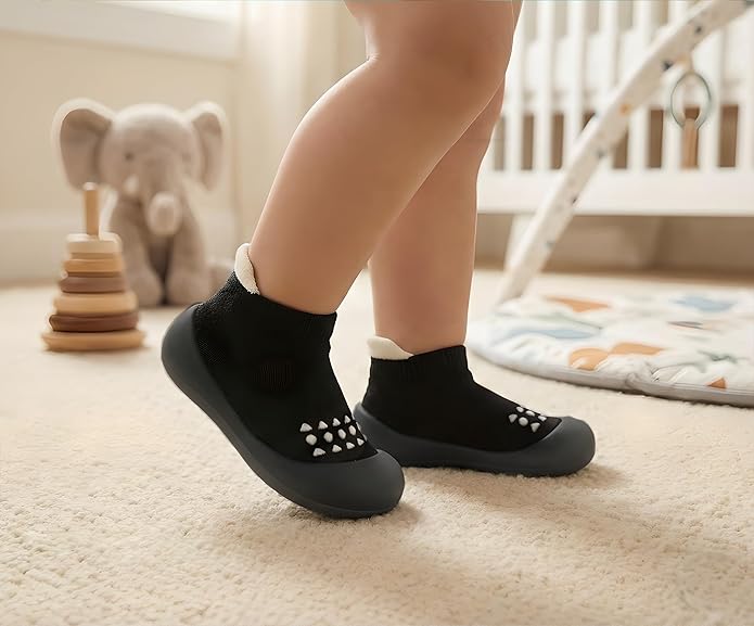 Baby Sock Shoes Boys Girls First Walking Shoes Non-Slip Slippers Soft Sole Sneakers Toddler Infant Babygirl