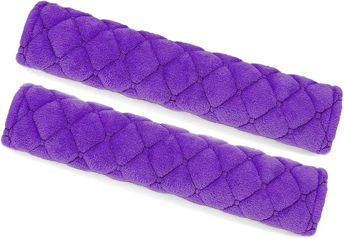 surpassme Car Seat Belt Pads Cover, 2 Pack Seat Belt Shoulder Strap Covers Protector to Release Stress to Your Neck and Shoulder for a Safety Driving (Purple)