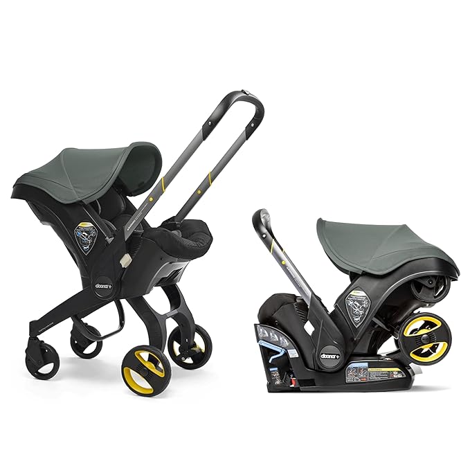 Doona Car Seat & Stroller, Slate Green - All-in-One Travel System