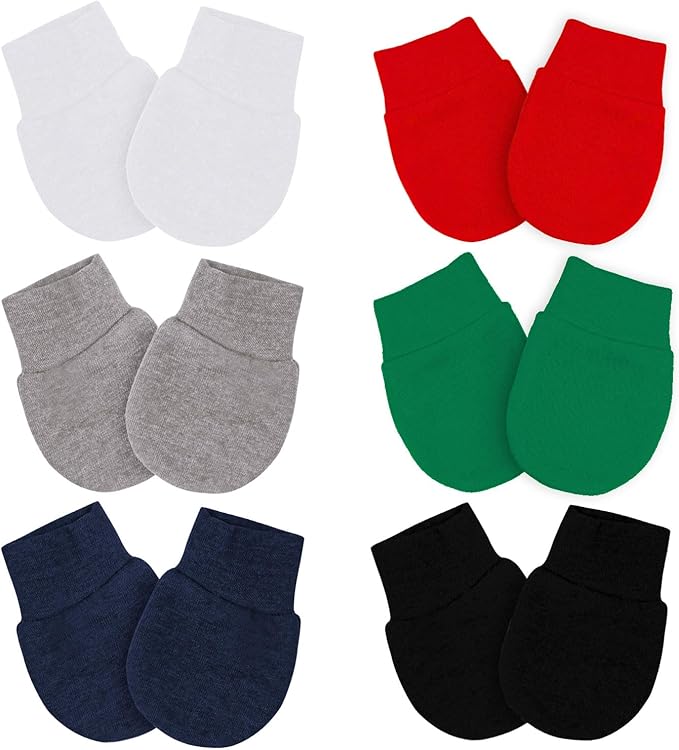 Baby Mittens No Scratch Mittens Infant Soft Gloves Mittens for 0-6 Months Boys Girls