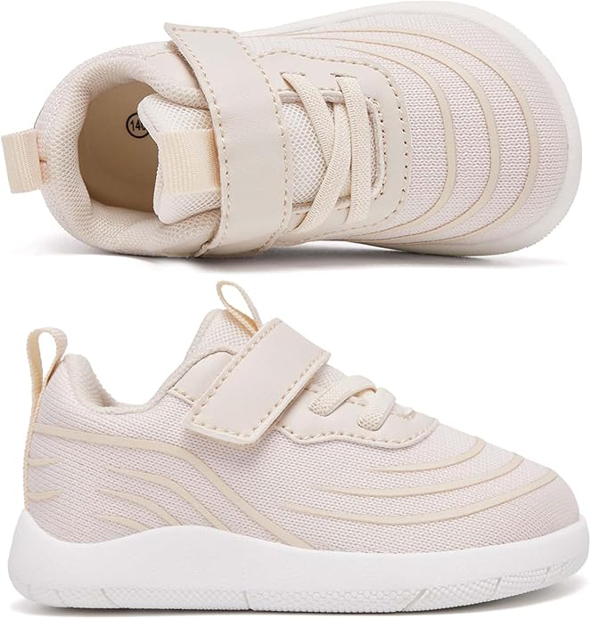 MORENDL Wide Toddler Shoes Baby Walking Shoes Boys & Girls Barefoot Sneakers Zero Drop Comfort Tennis Running Outdoor Activities