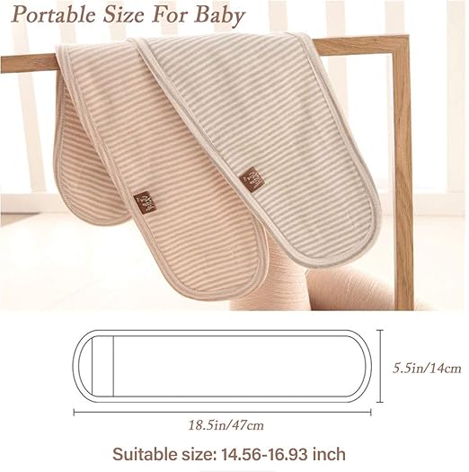 wonuu Baby Umbilical Cord Belt, Infant Belly Binder Hernia Care Navel Truss Support Newborn Warm Essential with Breathable Organic Cotton (4 Pack)