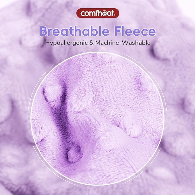 Colic and Gas Relief for Newborns and Infants, Flaxseed Heated Tummy Wrap, Baby Swaddling Belt with Soothing Warmth, Natural Relief for Upset Stomach in Babies and Toddlers, 0-3 Years (Puple)
