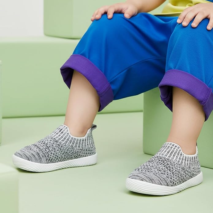 MORENDL Baby Toddler Walking Socks Non-Slip Breathable Unisex Casual Sneakers