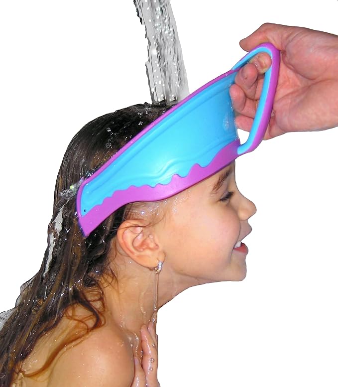 Shampoo Visor by Splash Guard, Comfort Seal Baby Bath Shampoo Shower Cap, Gentle Rinse and Shield Bath Hat for Toddlers and Babies, Protects Eyes, Ears, and Face