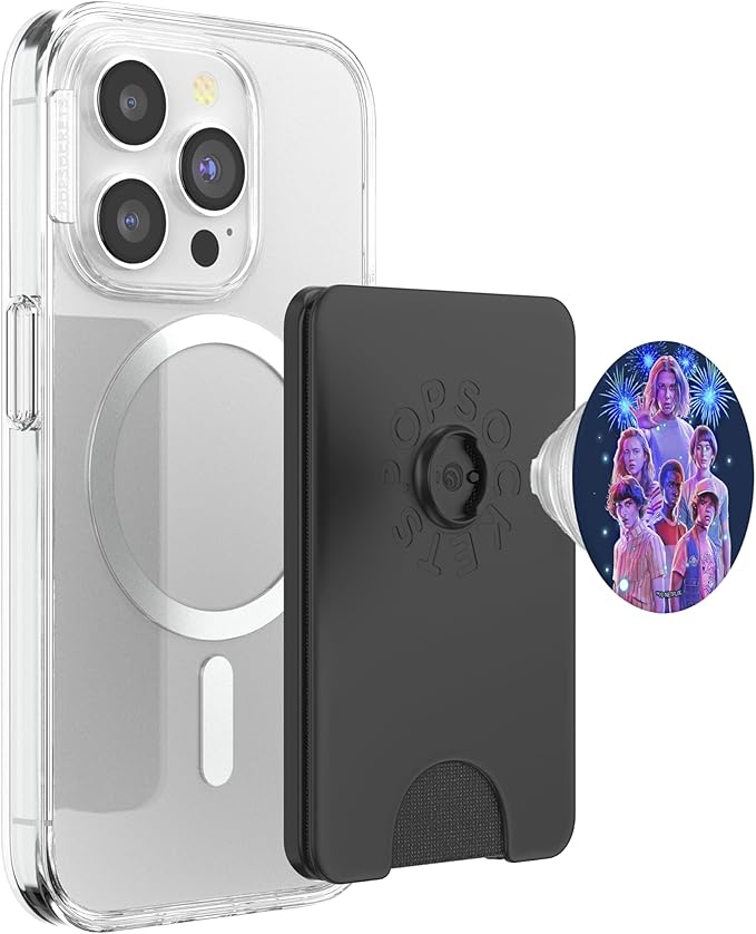 Stranger Things Group Shot Fireworks PopSockets PopWallet for MagSafe