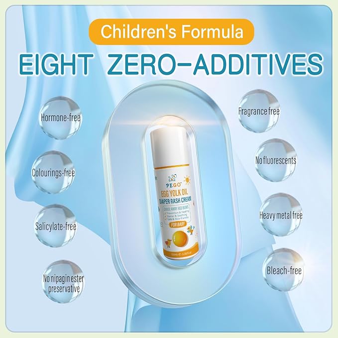 Diaper Rash Cream for Babies - Pediatrician-Recommended to Prevent, Soothe, and Treat Breakouts Diaper Rash and Flare-Ups, Baby Skin Protectant (100ml, 3.38, Fl Oz)