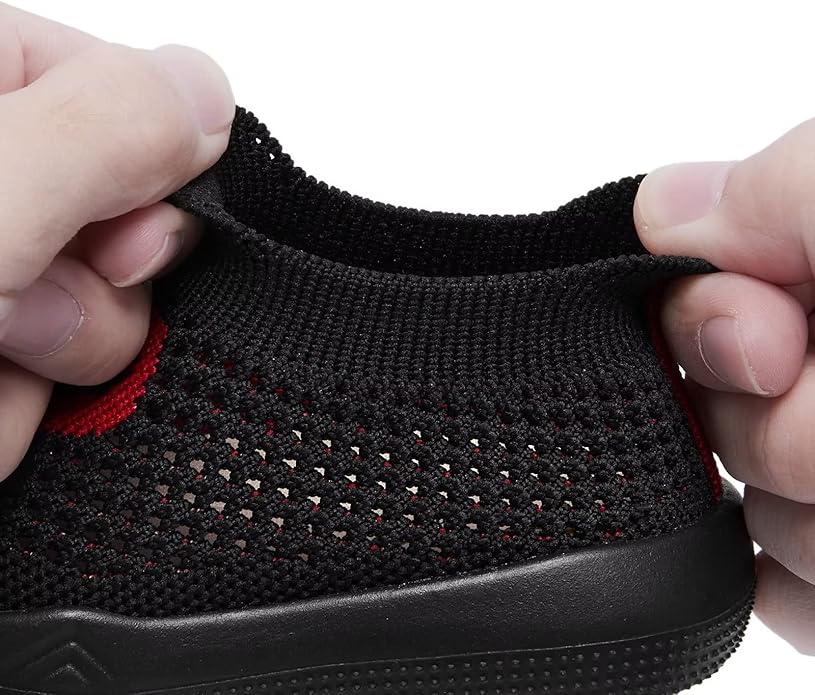 Eashi Baby Boy Girl Non-Skid Indoor Infant Walking Shoes Breathable Warm Elastic Sock Shoes with Memory Sole Protect Toes Outdoor Sneakers