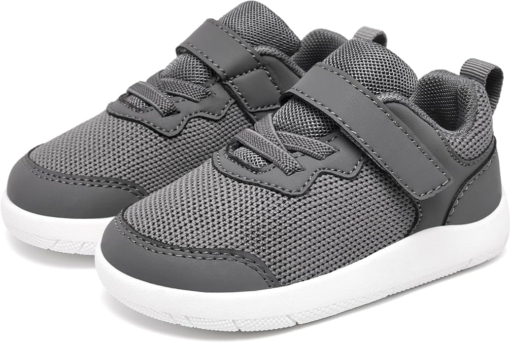 Wide Toe Box Toddler Shoes Baby First Walking Shoe Boys Girls Non-Slip Zero Drop Minimalist Tennis Sneakers