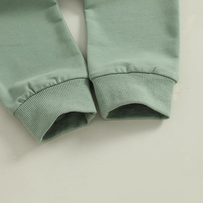 WZTYYDS Toddler Baby Boy Fall Clothes Letter Truck Long Sleeve Pullover Sweatshirt Tops Joggers Pants Set Winter Outfits