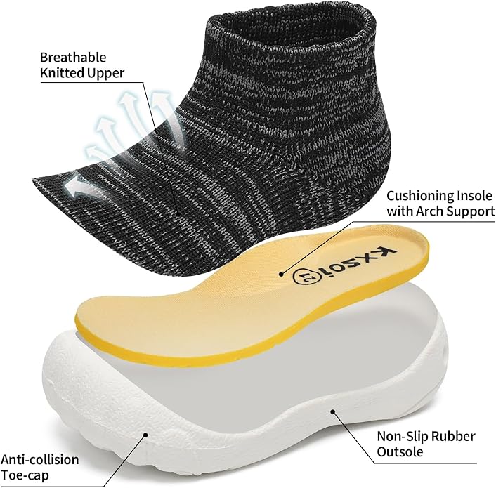 Baby Sock Shoes Breathable First Walking Shoes for Baby Girl Boy 6-24 Months Ultra-Light Infant Slippers Toddler Sneakers