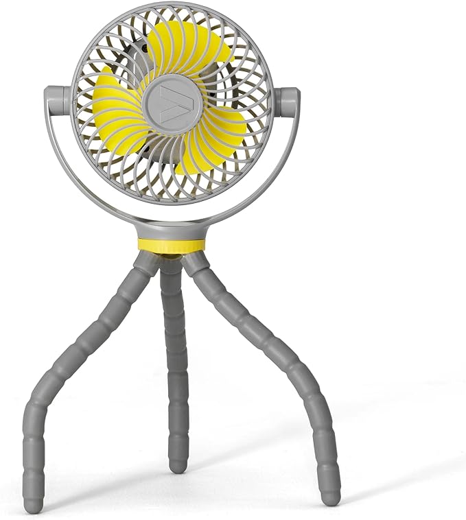 Veer Flex Fan - Portable Baby Stroller Fan - Lightweight and Quiet 4 Speed Motor Provides Maximum Cooling and Extra Long Battery Life - 360 Degree Rotation - Baby Finger Safe