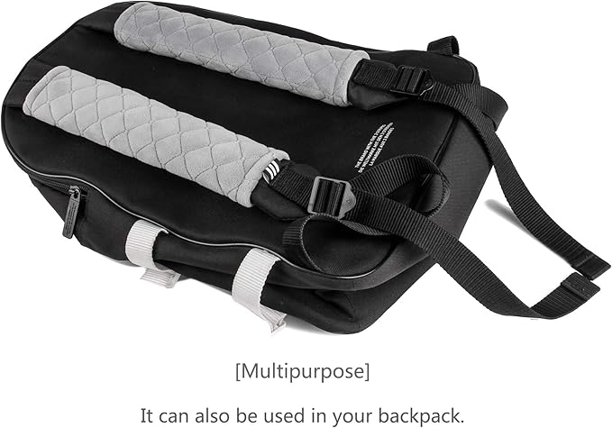 Amooca Soft Auto Seat Belt Cover Seatbelt Shoulder Pad Cushions 2 PCS Universal Fit for All Cars and Backpack for a More Comfortable Driving (Light Grey)