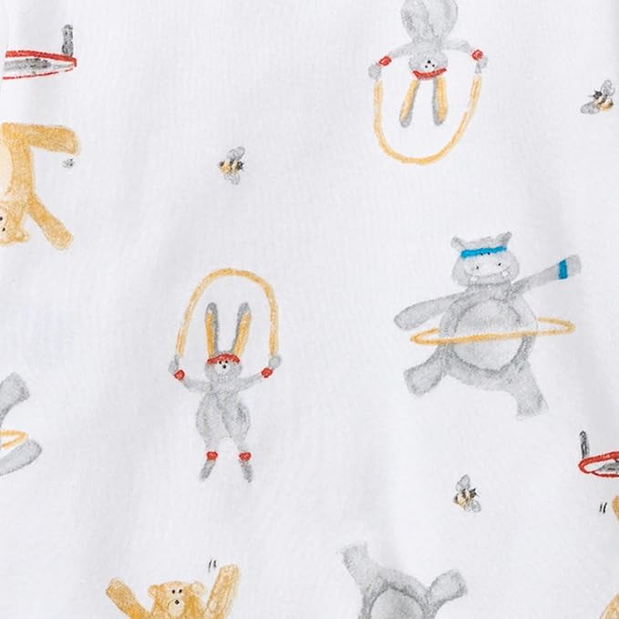 Burt's Bees Baby Boys Sleep and Play PJs, 100% Organic Cotton One-Piece Zip Front Romper Jumpsuit Pajamas