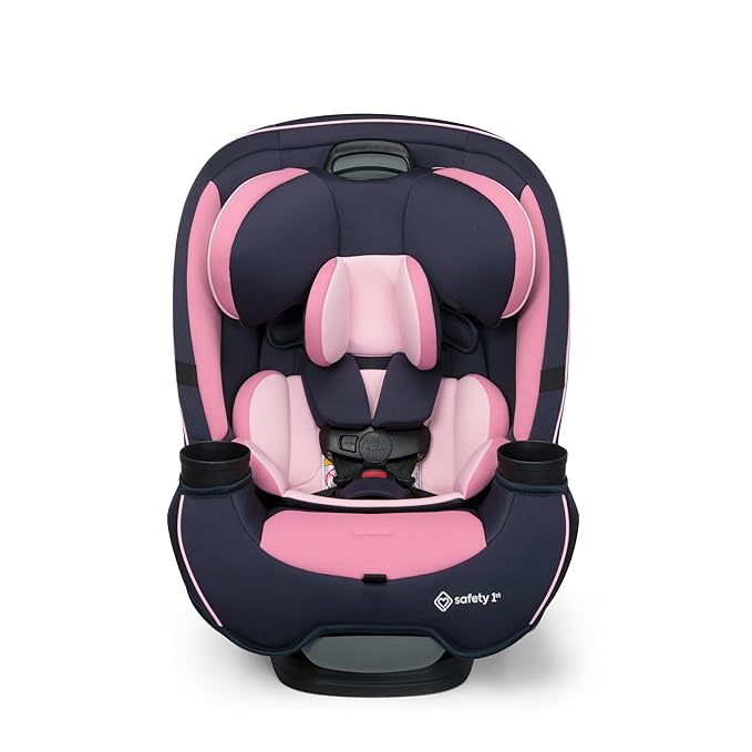 Safety 1st Grow and Go All-in-One Slim Convertible Car Seat, Rear Facing, 5-40 lbs, Forward Facing (30–65 lbs), High Back Booster Seat 40-100 pounds, Vineyard Girl