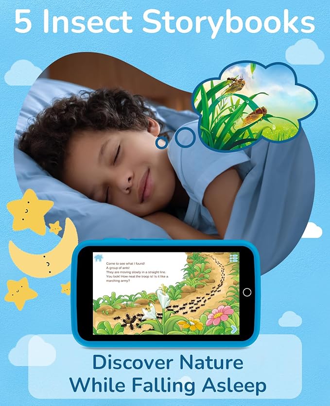 Kids Phone, Kids Smart Phone with 220+ Educational Games, 3.97" Touchscreen Learning Smart Phone Toy, 5MP Rear Camera, No SIM/Wi-Fi, Parental Controls, Rechargeable for Boys Ages 3–12