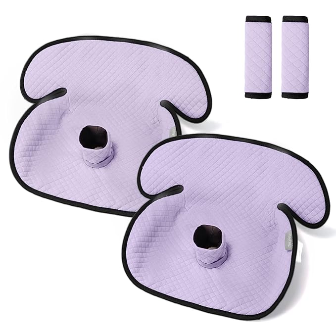 2 Pack Baby Potty Training Car Seat Protector, Waterproof Car Seat Liner for Potty Training Toilet, Baby Infant Toddler Piddle Pad Fits for Carseat, Stroller, Highchair - 2 Pack, Purple