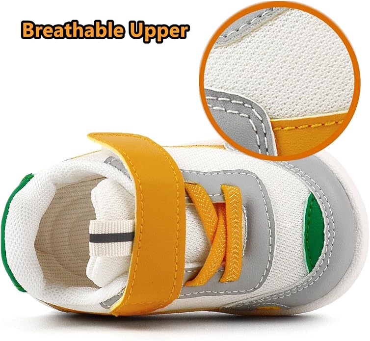Baby Boy Girl Shoes Infant Non Slip Sneakers Breathable Lightweight Toddler First Walking Shoes 6 12 18 24 Months