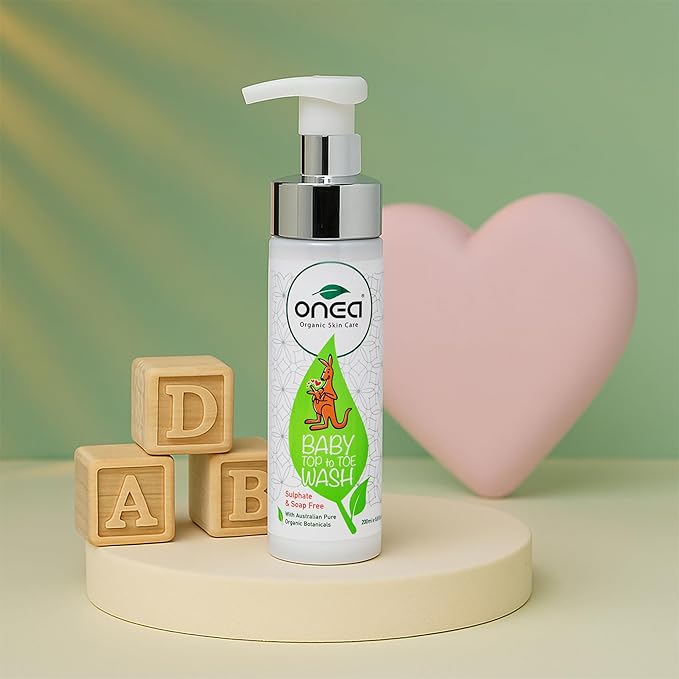 ONEA Baby Top to Toe Wash - Tear-Free Baby Shampoo and Body Wash for Sensitive Skin - Hydrating and Gentle Bath Infused with Kakadu Plum - 6.8 oz